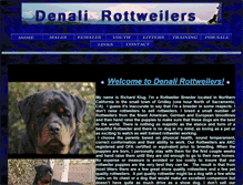 Tablet Screenshot of denalirottweilers.com